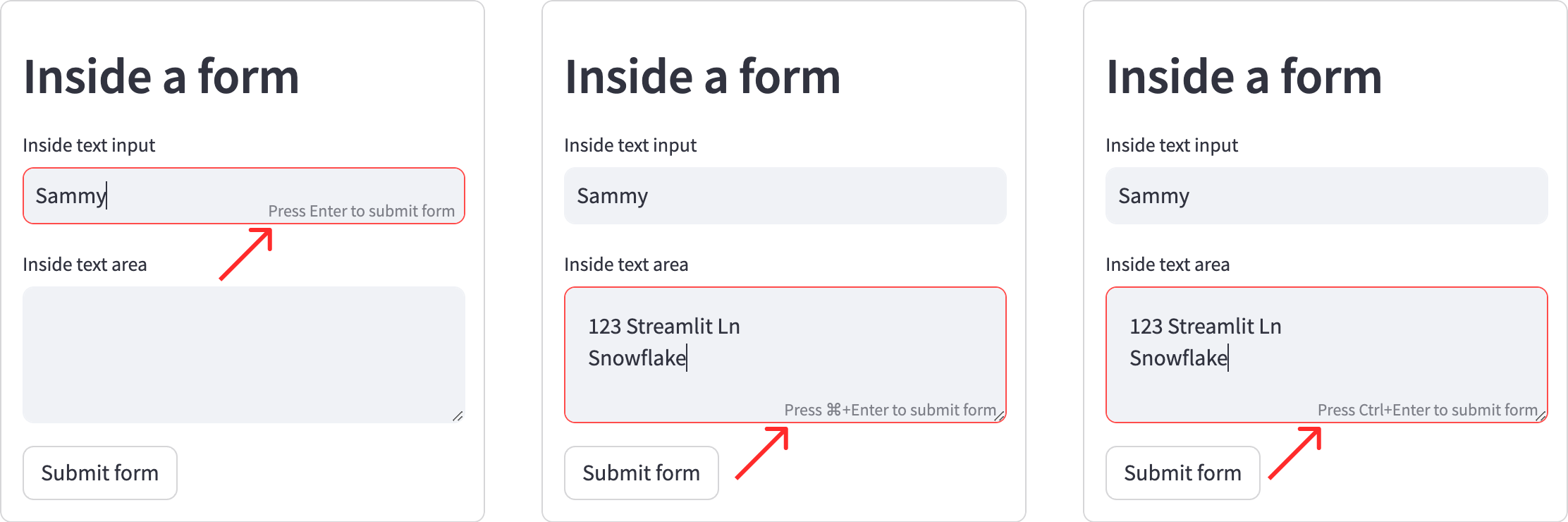 Form Submission